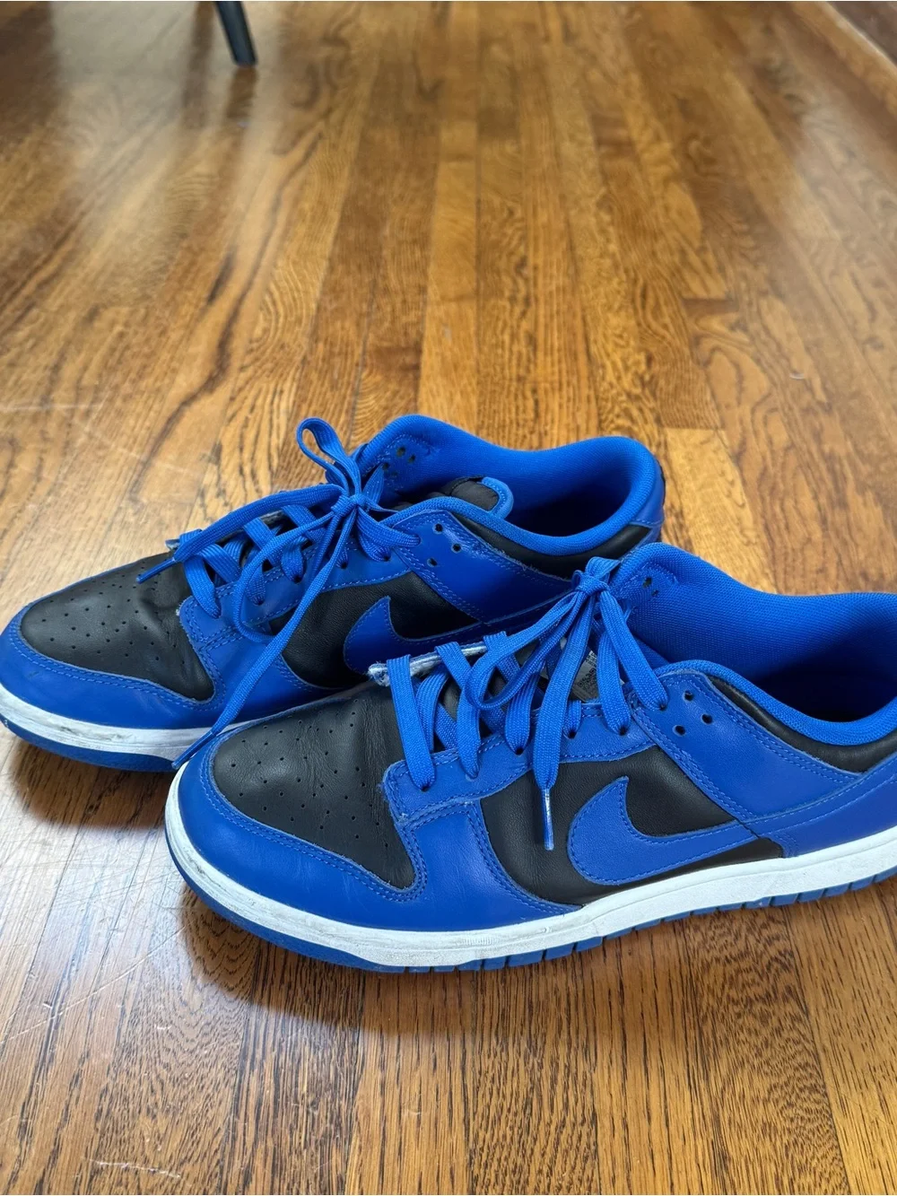Nike Dunks Men’s Royal Blue and Black Sneakers